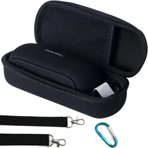 Hard Travel Carrying Case Protective Cover Compatible with Harman Kardon Luna Portable Bluetooth Speaker Accessories (Black)