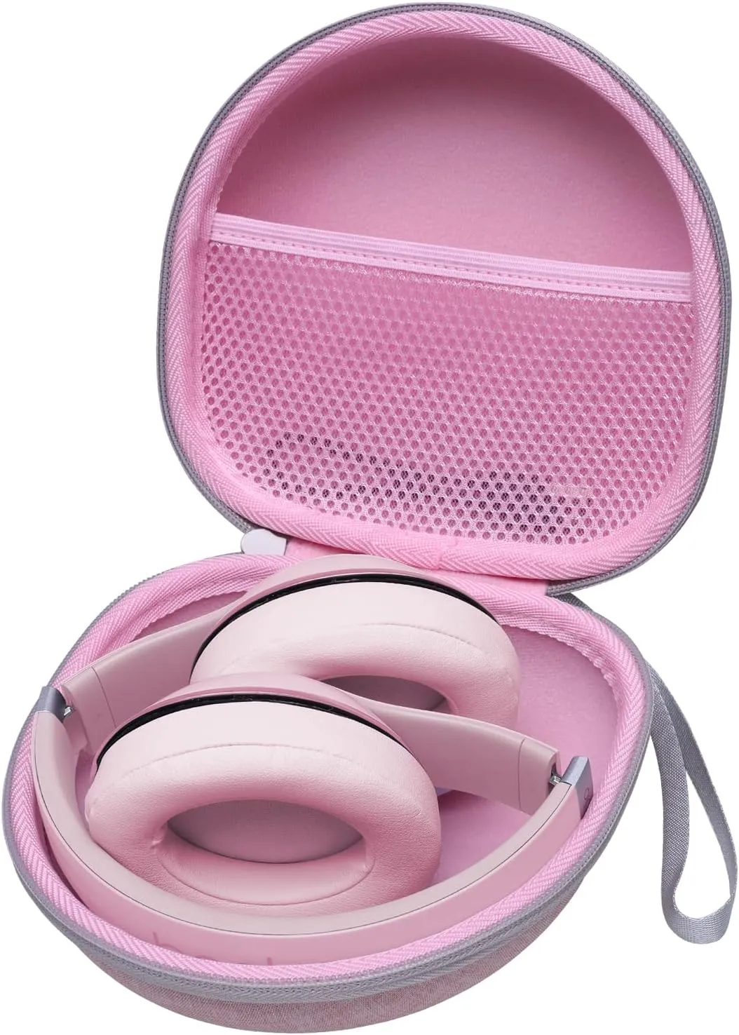 Headphone Headset Case for Beats/JBL/JLab/TOZO/BERIBES/Picun/KVIDIO Noise Cancelling Over-Ear Foldable Headphones (Pink)