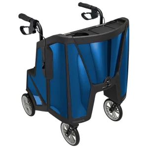Heavy Duty 4 Wheel Elderly Mobility Walker Rollator With Seat