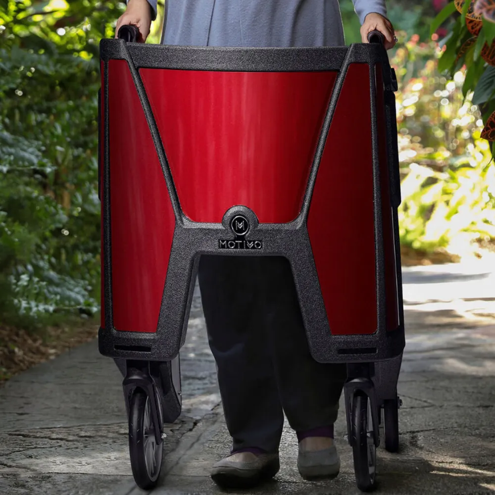 Heavy Duty 4 Wheel Elderly Mobility Walker Rollator With Seat