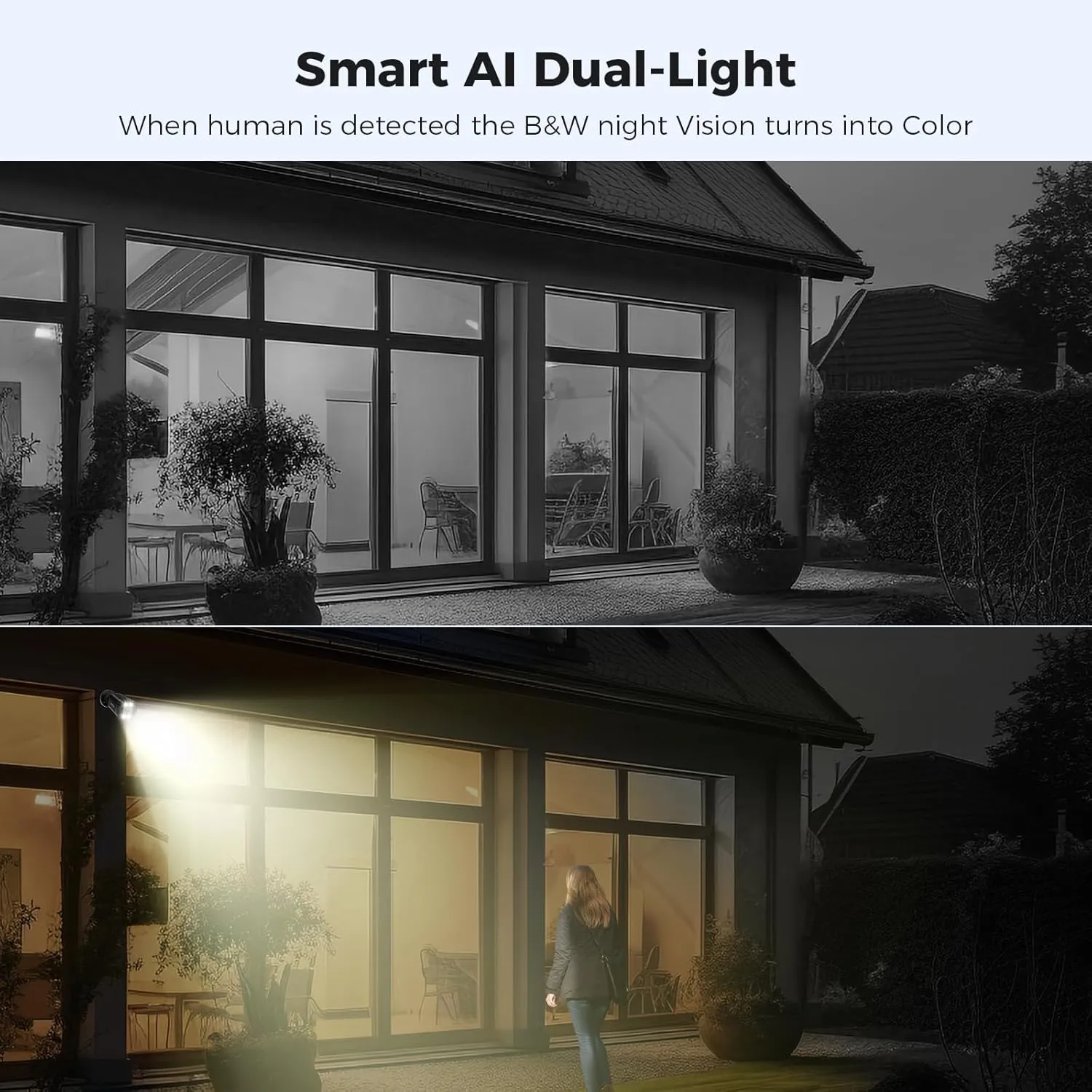 Hiseeu 5MP Wired Security Camera System,3K 8CH Surveillance DVR,3TB HDD,8pcs 5MP Home CCTV Cameras with Audio,Smart Dual Light,AI Human Vehicle Detection for Home Outdoor Indoor Security
