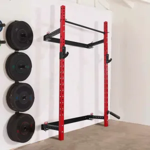 Home Gym Wall Mounted Folding Power Squat Rack