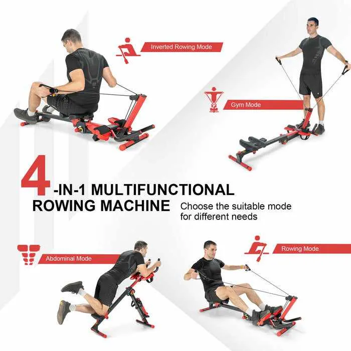 Home Indoor Compact Folding Portable Rowing Machine