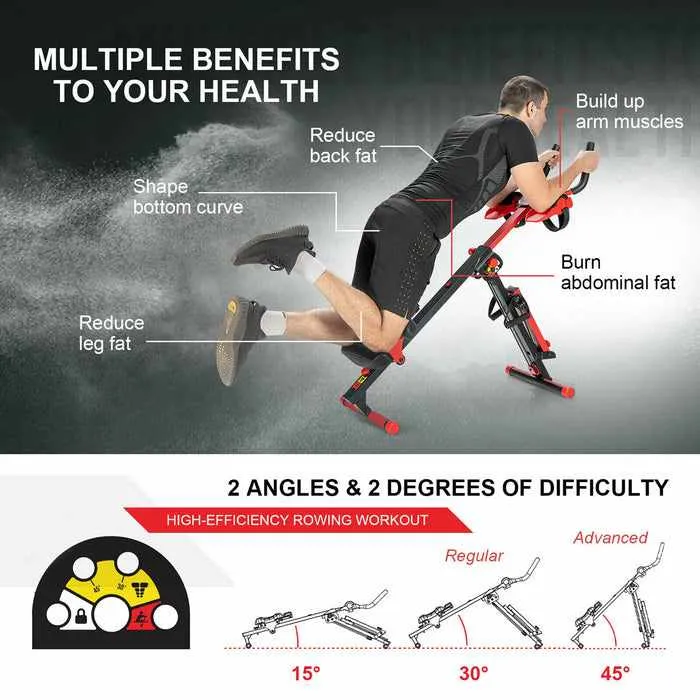 Home Indoor Compact Folding Portable Rowing Machine