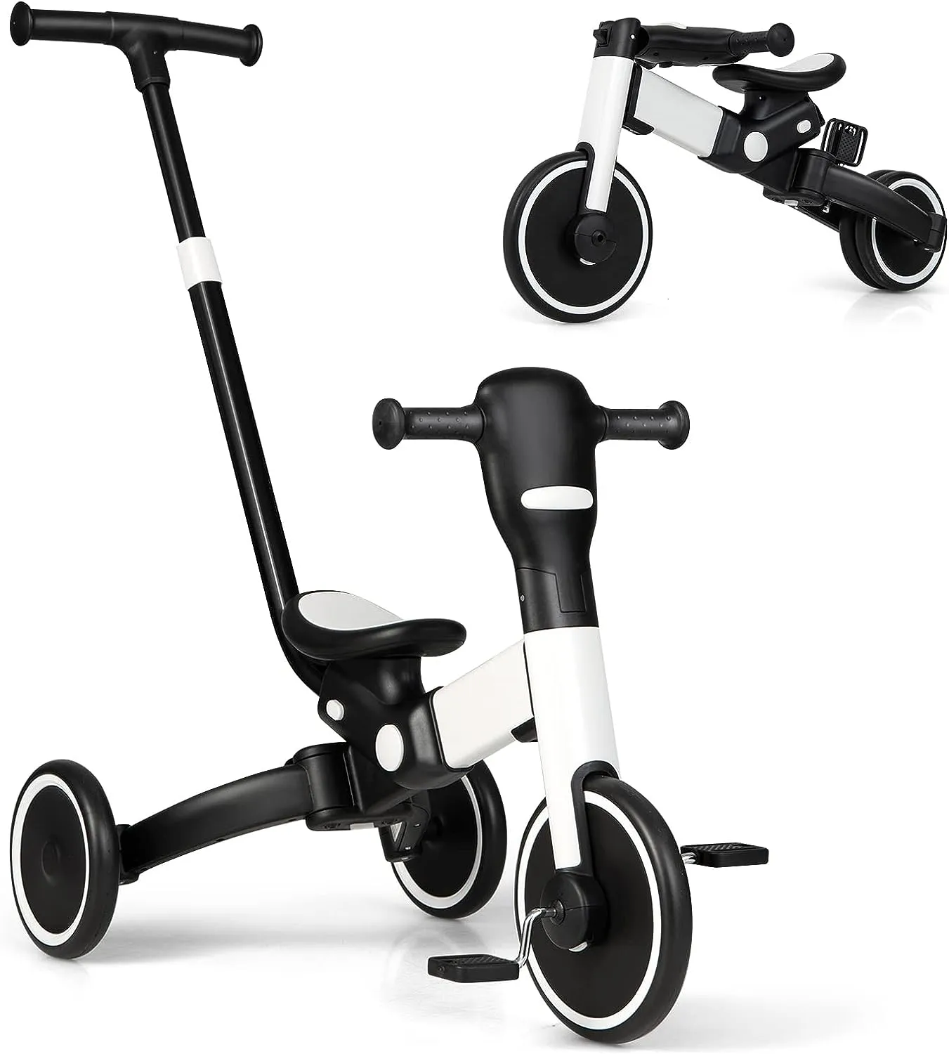 HoneyJoy InspireRide 4-in-1 Toddler Tricycle Bike, Safe & Fun
