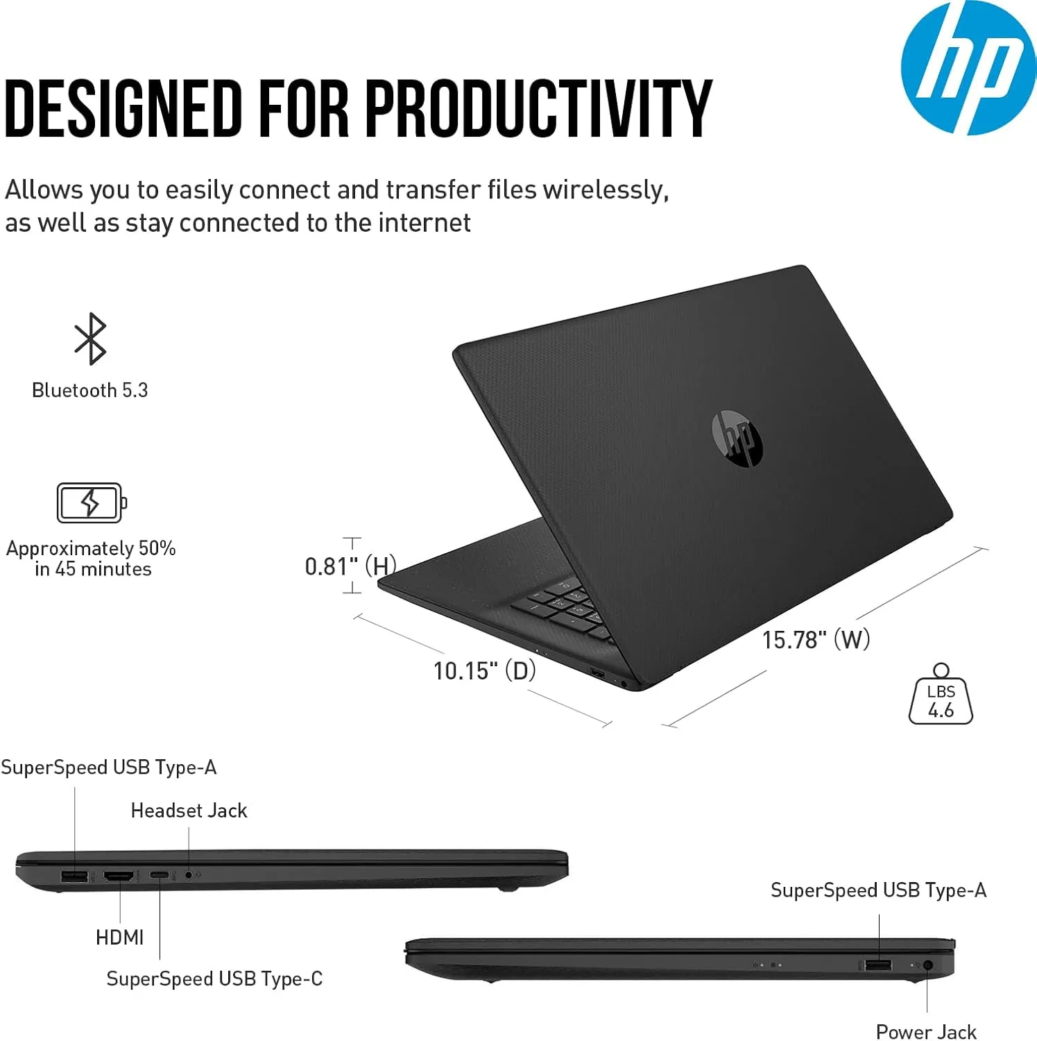HP 17 Inch Laptop Notebook PC, 17.3 IPS FHD Business Laptop Computer, Intel 10-Core i7, Lifetime Microsoft Office, 64GB RAM, 2TB SSD 512GB Docking Set, Windows 11 Pro, 10-Key Number Pad, Wi-Fi 6