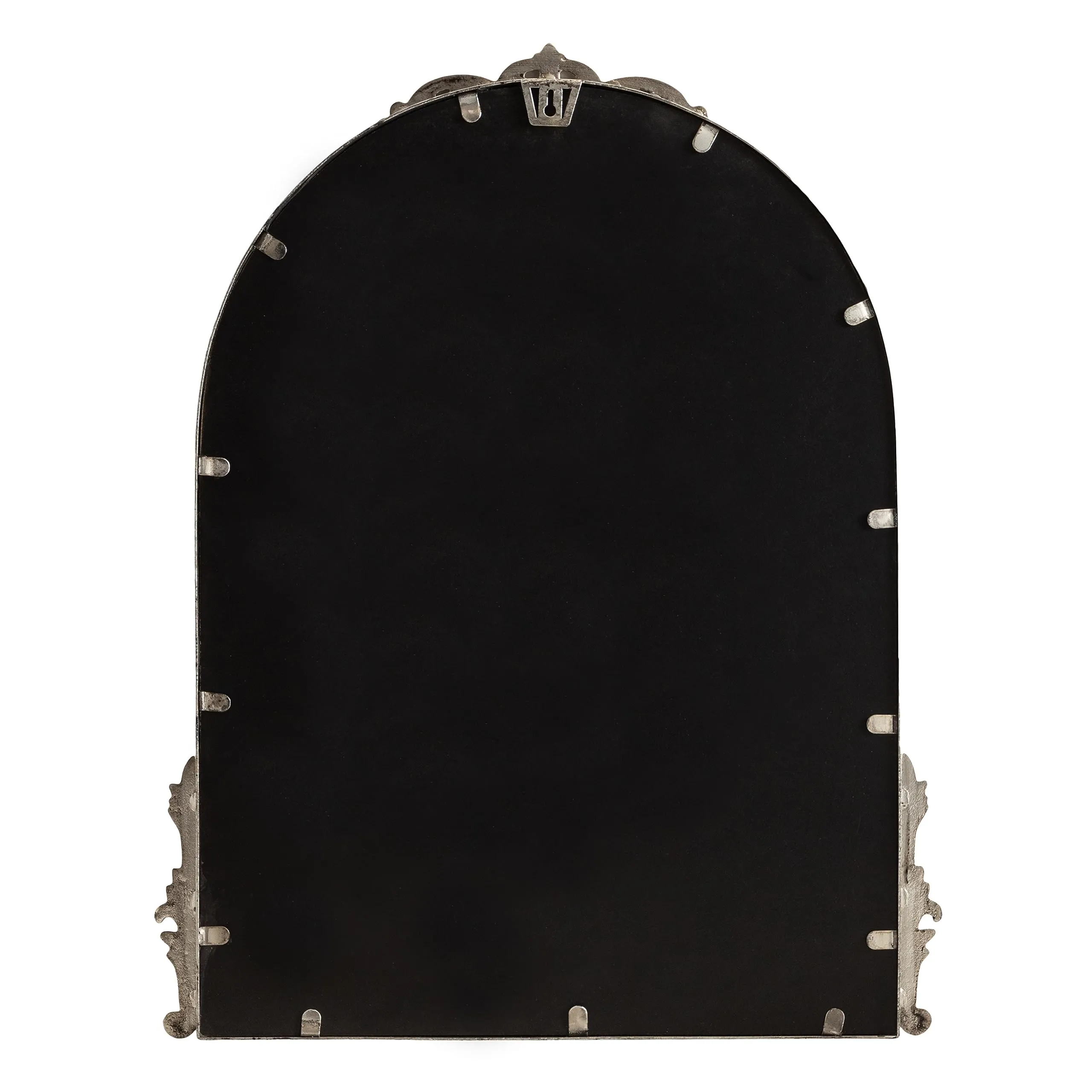 Kate and Laurel Myrcelle Traditional Arched Mirror, 25 x 33, Gold, Decorative Large Arch Mirror with Ornate Garland Detailing Along The Crown and Edges of The Frame