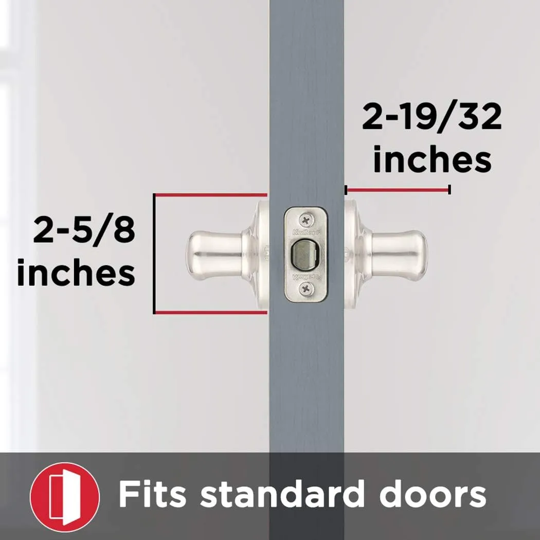 Kwikset Tustin Interior Passage Door Handle, Lever For Closet and Hallway Doors, Reversible Non-Locking Handle Lever, Matte Black, with Microban Protection