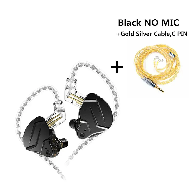 KZ ZSNProX 1DD 1BA HIFI Hybrid Driver In Ear Earphone Metal Monitor Earphone Bass Earbuds Sport Headset KZ ZSN PROX ZSX ZAX ZAR