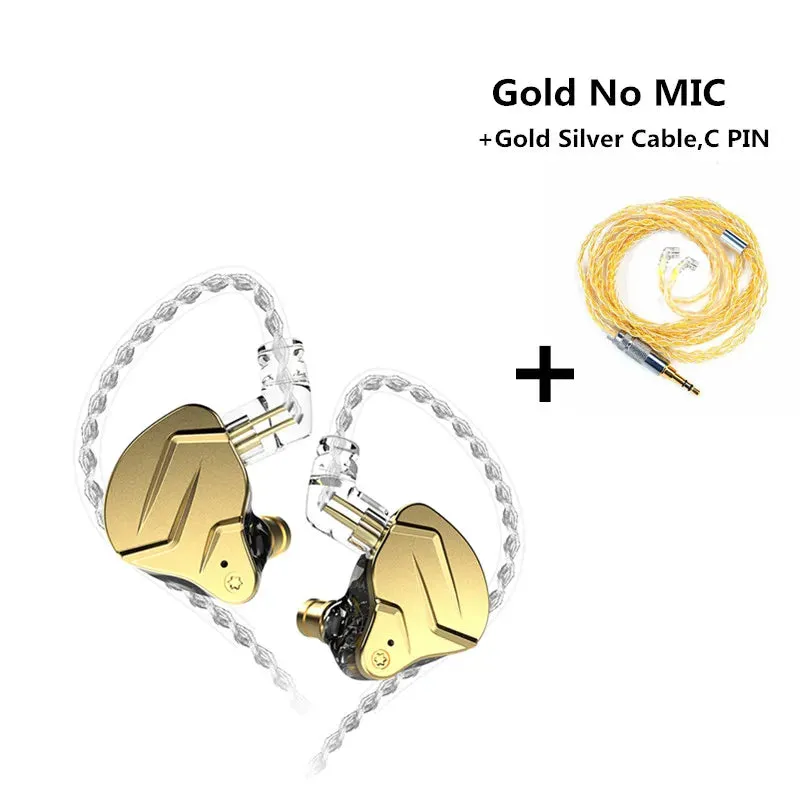 KZ ZSNProX 1DD 1BA HIFI Hybrid Driver In Ear Earphone Metal Monitor Earphone Bass Earbuds Sport Headset KZ ZSN PROX ZSX ZAX ZAR