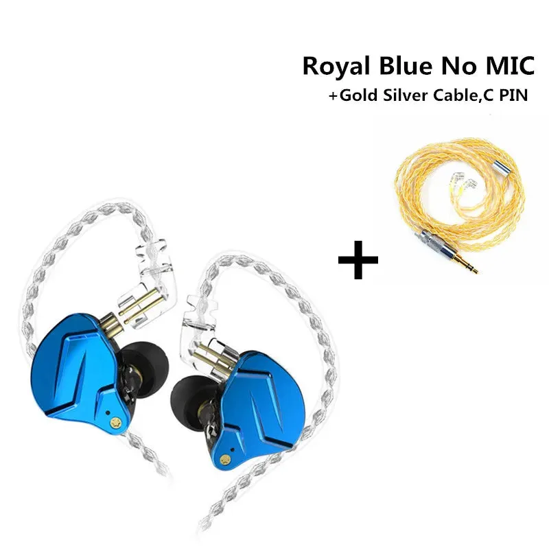 KZ ZSNProX 1DD 1BA HIFI Hybrid Driver In Ear Earphone Metal Monitor Earphone Bass Earbuds Sport Headset KZ ZSN PROX ZSX ZAX ZAR