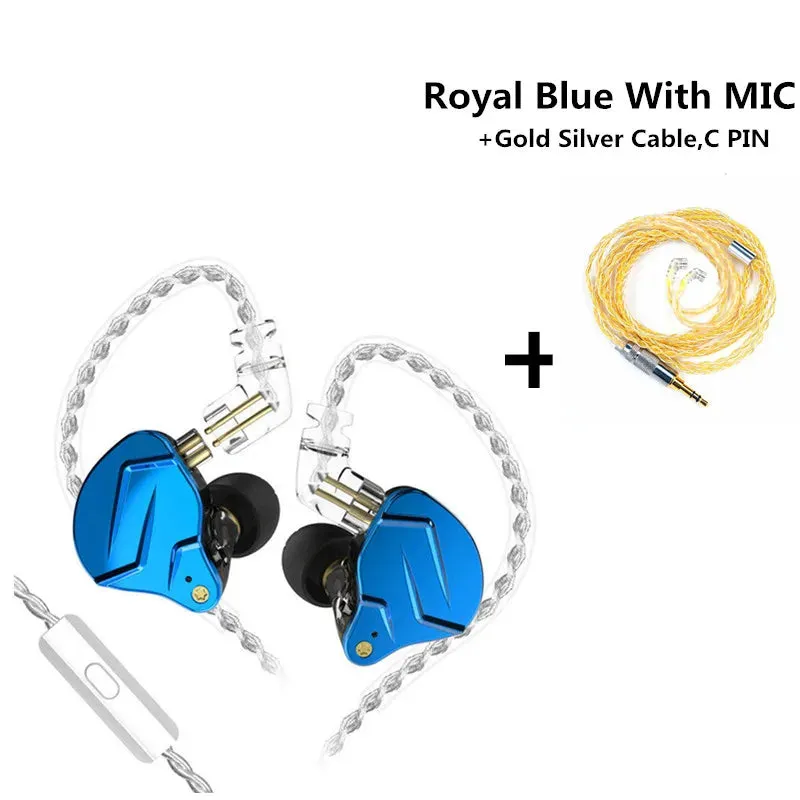 KZ ZSNProX 1DD 1BA HIFI Hybrid Driver In Ear Earphone Metal Monitor Earphone Bass Earbuds Sport Headset KZ ZSN PROX ZSX ZAX ZAR