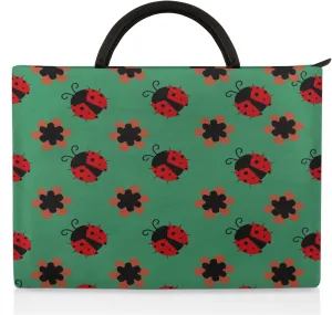 Ladybirds Flower Laptop Sleeve with Handle Waterproof Computer Carrying Case