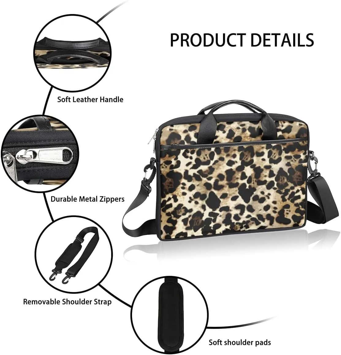 Laptop Bag Case Shoulder Messenger Carrying Bag 13 14 15 Inch Waterproof Computer Sleeve Cover
