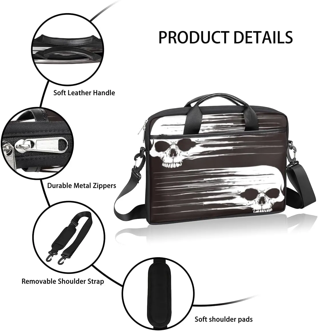 Laptop Bag Case Shoulder Messenger Carrying Bag 13 14 15 Inch Waterproof Computer Sleeve Cover