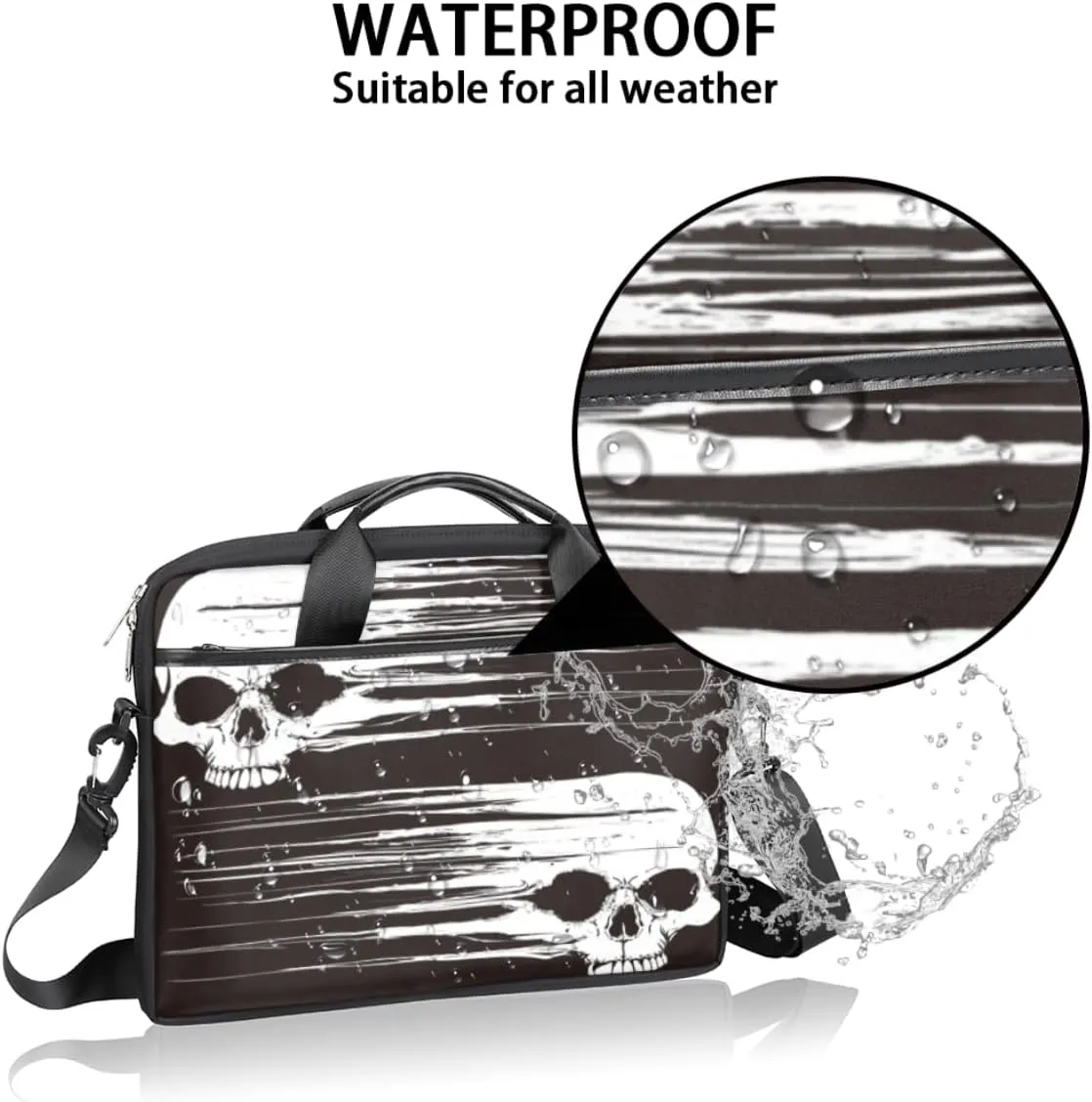 Laptop Bag Case Shoulder Messenger Carrying Bag 13 14 15 Inch Waterproof Computer Sleeve Cover