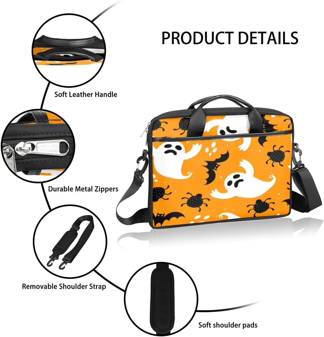 Laptop Bag Case Shoulder Messenger Carrying Bag 13 14 15 Inch Waterproof Computer Sleeve Cover
