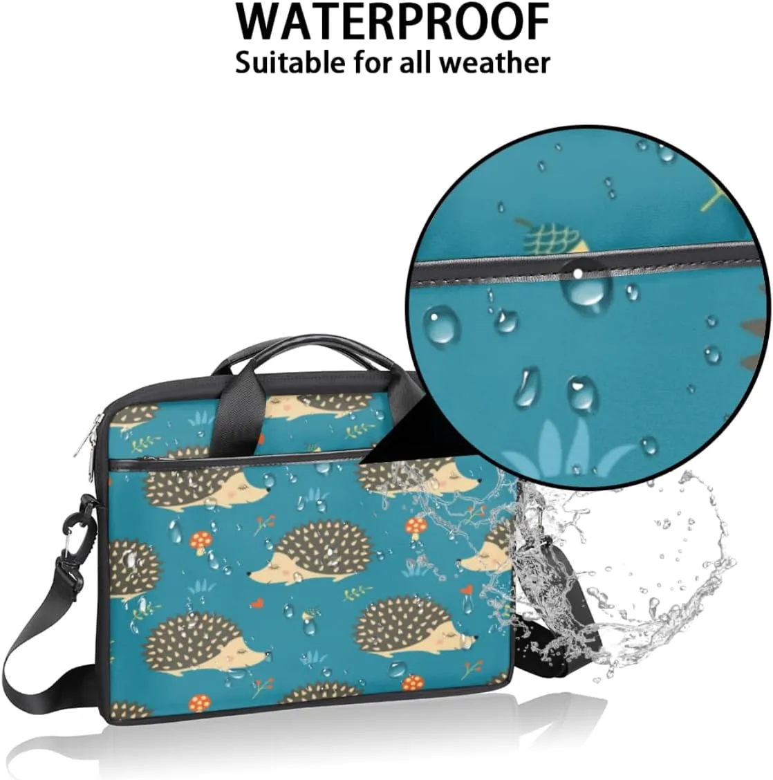 Laptop Bag Case Shoulder Messenger Carrying Bag 13 14 15 Inch Waterproof Computer Sleeve Cover