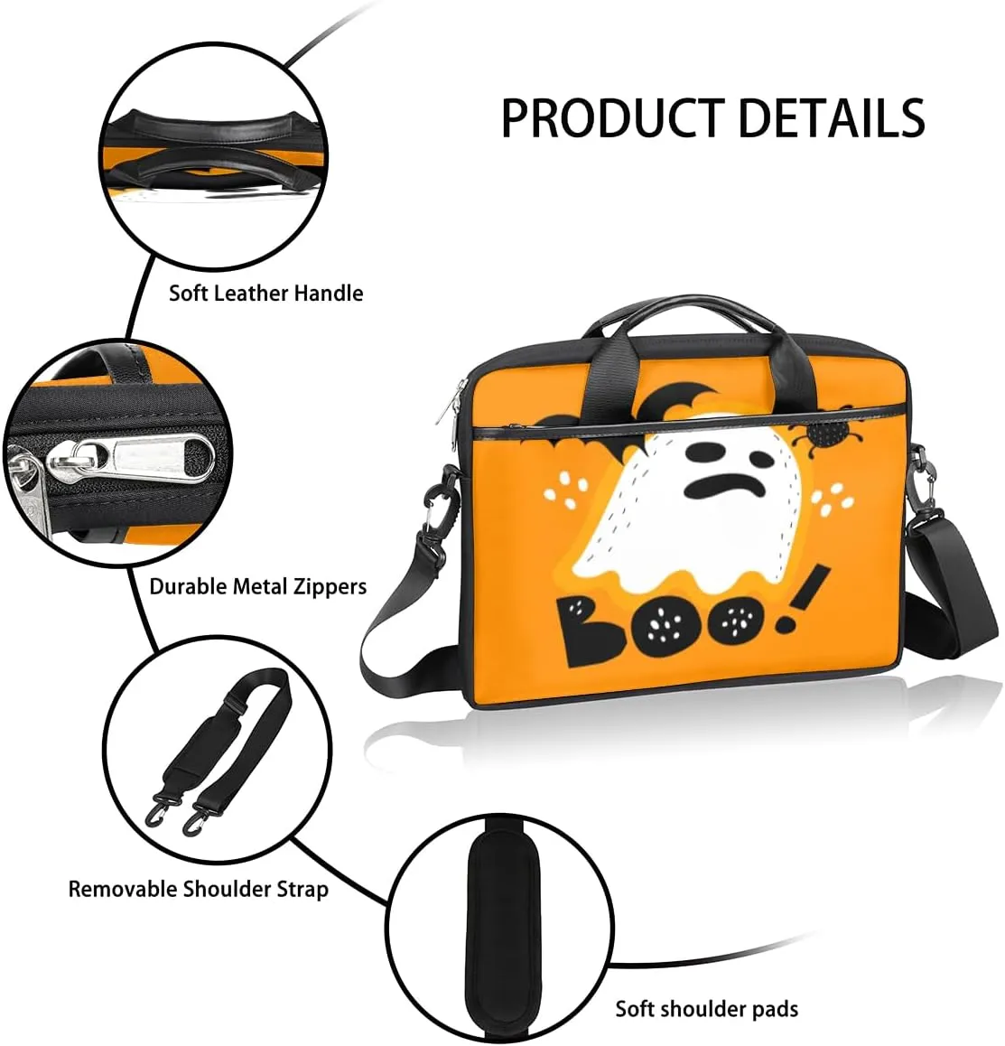 Laptop Bag Case Shoulder Messenger Carrying Bag 13 14 15 Inch Waterproof Computer Sleeve Cover