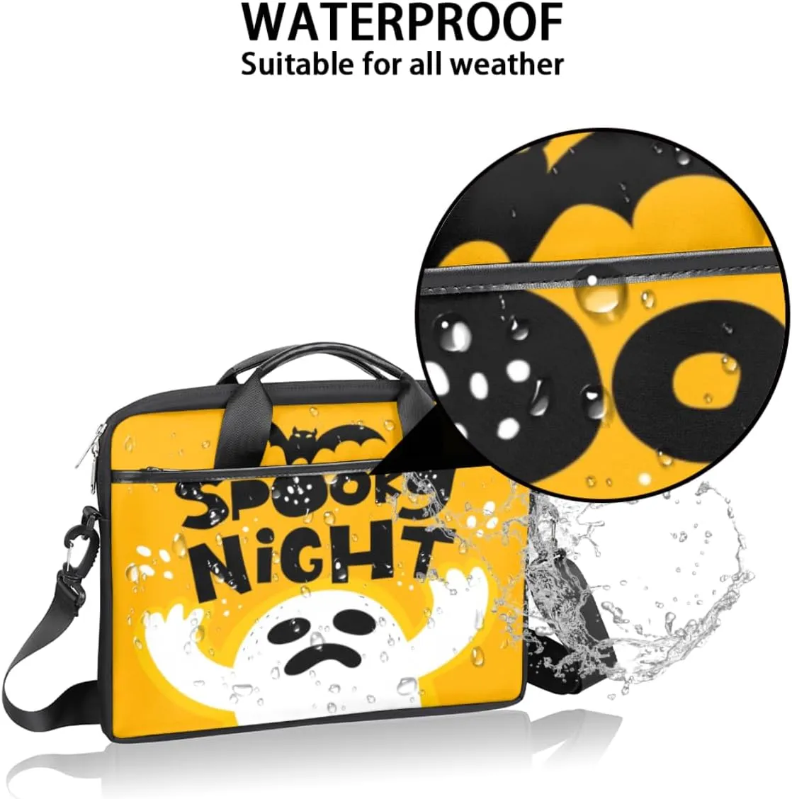 Laptop Bag Case Shoulder Messenger Carrying Bag 13 14 15 Inch Waterproof Computer Sleeve Cover