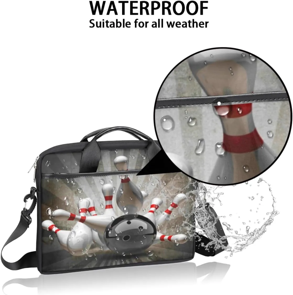 Laptop Bag Case Shoulder Messenger Carrying Bag 13 14 15 Inch Waterproof Computer Sleeve Cover