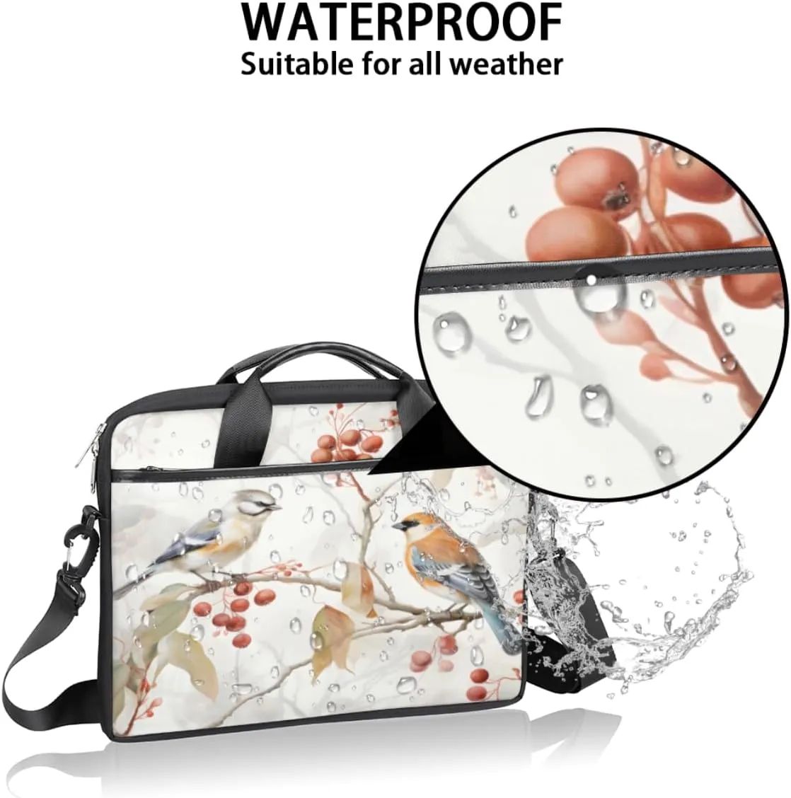 Laptop Bag Case Shoulder Messenger Carrying Bag 13 14 15 Inch Waterproof Computer Sleeve Cover