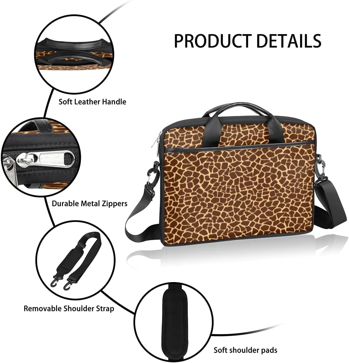 Laptop Bag Case Shoulder Messenger Carrying Bag 13 14 15 Inch Waterproof Computer Sleeve Cover