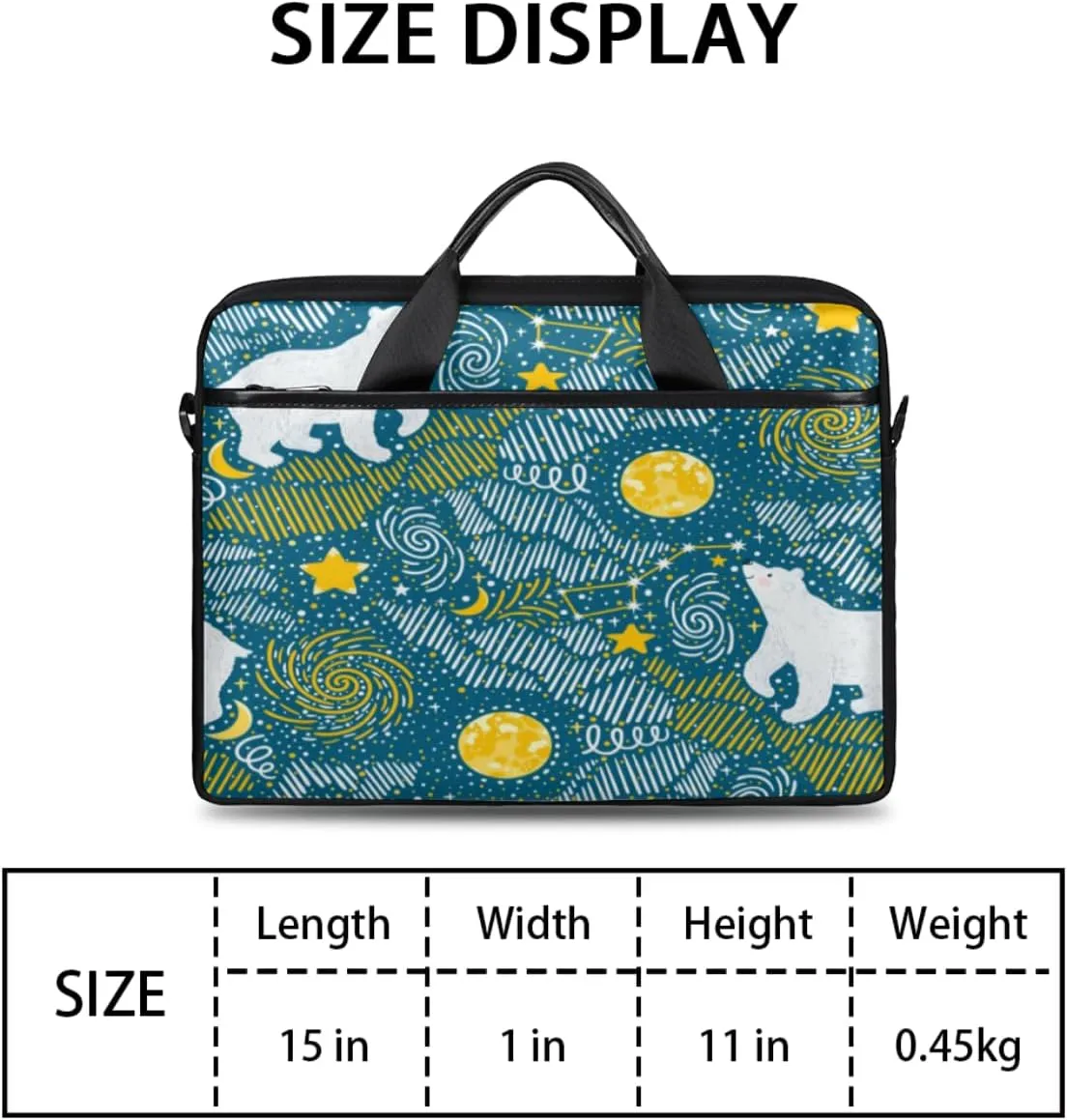Laptop Bag Case Shoulder Messenger Carrying Bag 13 14 15 Inch Waterproof Computer Sleeve Cover