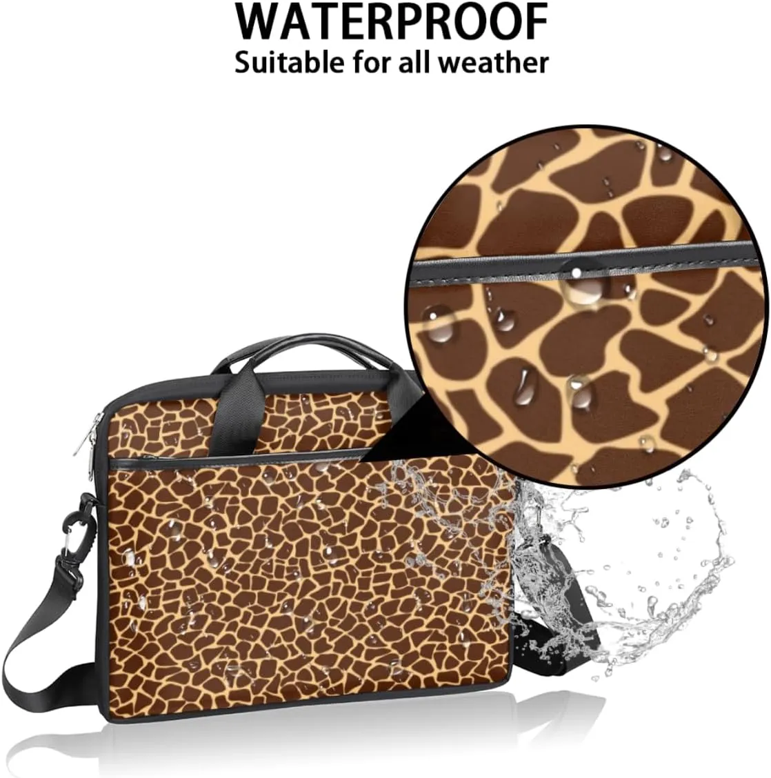 Laptop Bag Case Shoulder Messenger Carrying Bag 13 14 15 Inch Waterproof Computer Sleeve Cover