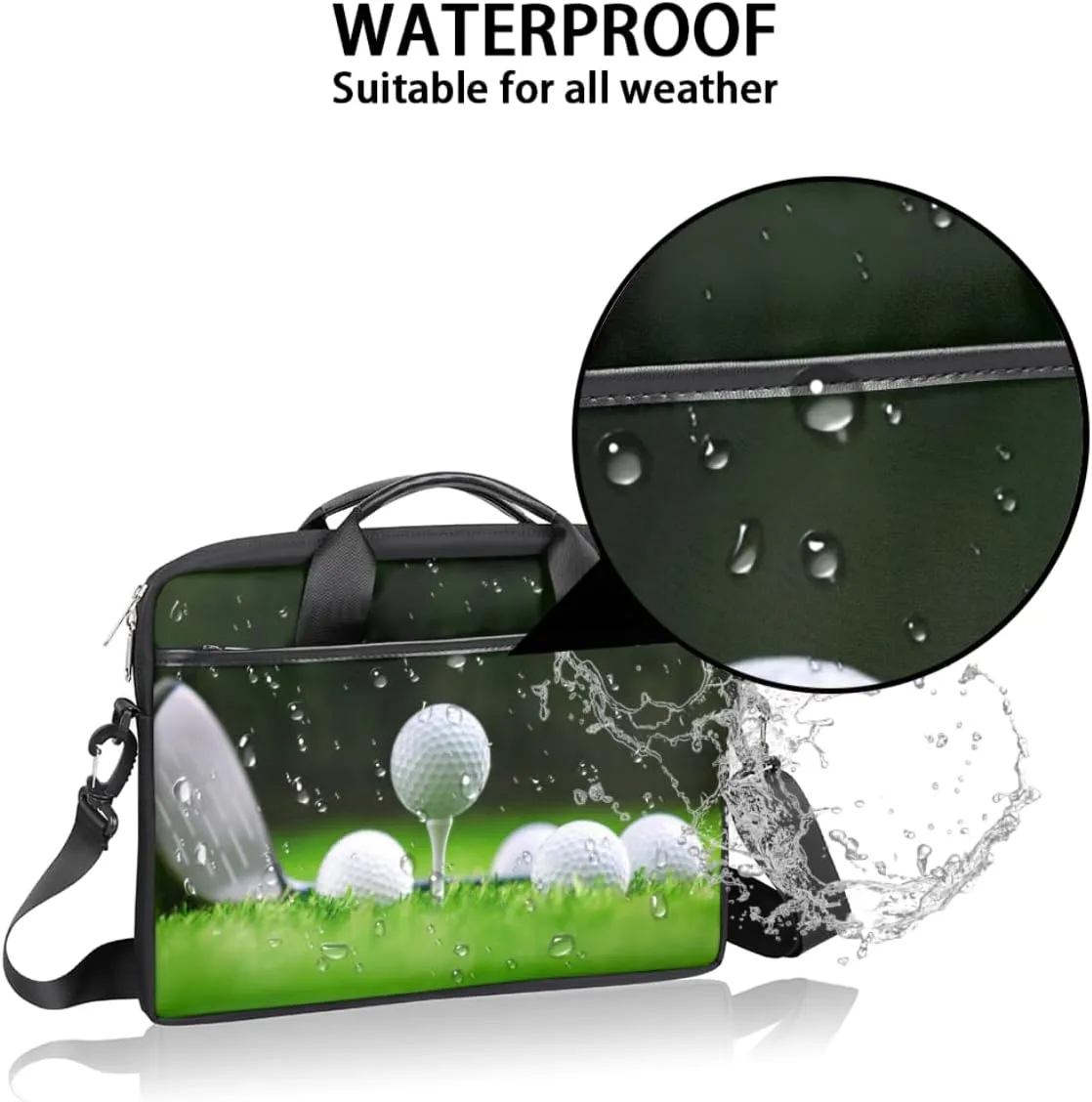 Laptop Bag Case Shoulder Messenger Carrying Bag 13 14 15 Inch Waterproof Computer Sleeve Cover