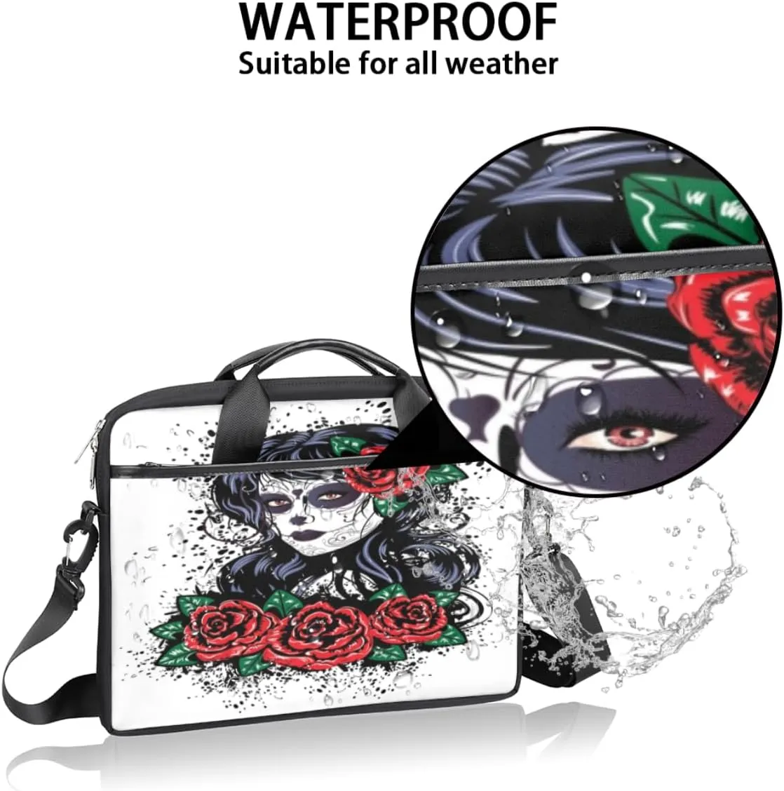 Laptop Bag Case Shoulder Messenger Carrying Bag 13 14 15 Inch Waterproof Computer Sleeve Cover