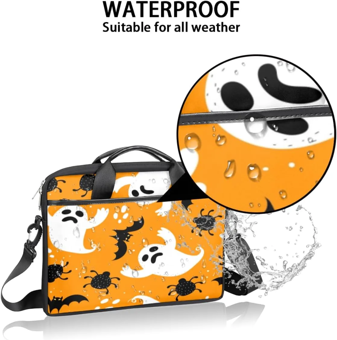 Laptop Bag Case Shoulder Messenger Carrying Bag 13 14 15 Inch Waterproof Computer Sleeve Cover