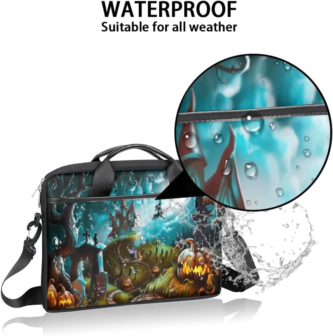 Laptop Bag Case Shoulder Messenger Carrying Bag 13 14 15 Inch Waterproof Computer Sleeve Cover