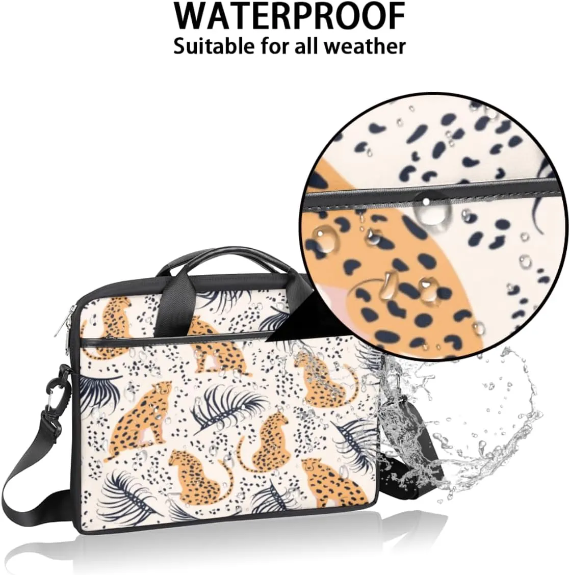 Laptop Bag Case Shoulder Messenger Carrying Bag 13 14 15 Inch Waterproof Computer Sleeve Cover