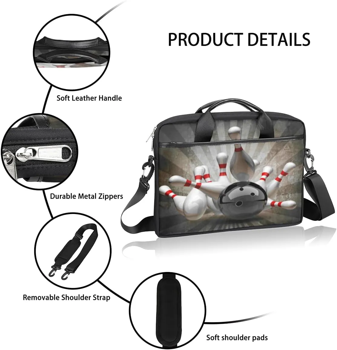 Laptop Bag Case Shoulder Messenger Carrying Bag 13 14 15 Inch Waterproof Computer Sleeve Cover