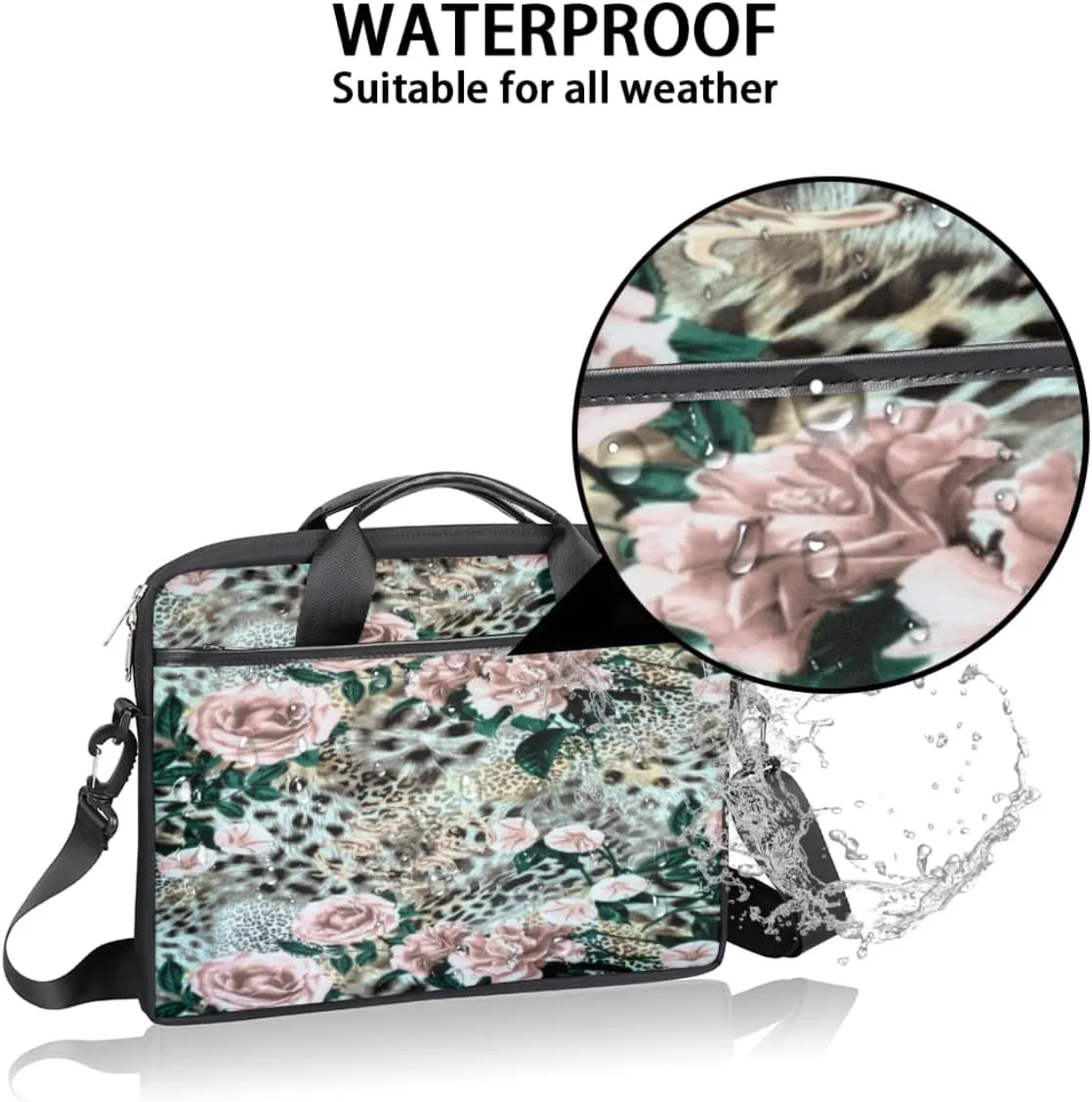 Laptop Bag Case Shoulder Messenger Carrying Bag 13 14 15 Inch Waterproof Computer Sleeve Cover