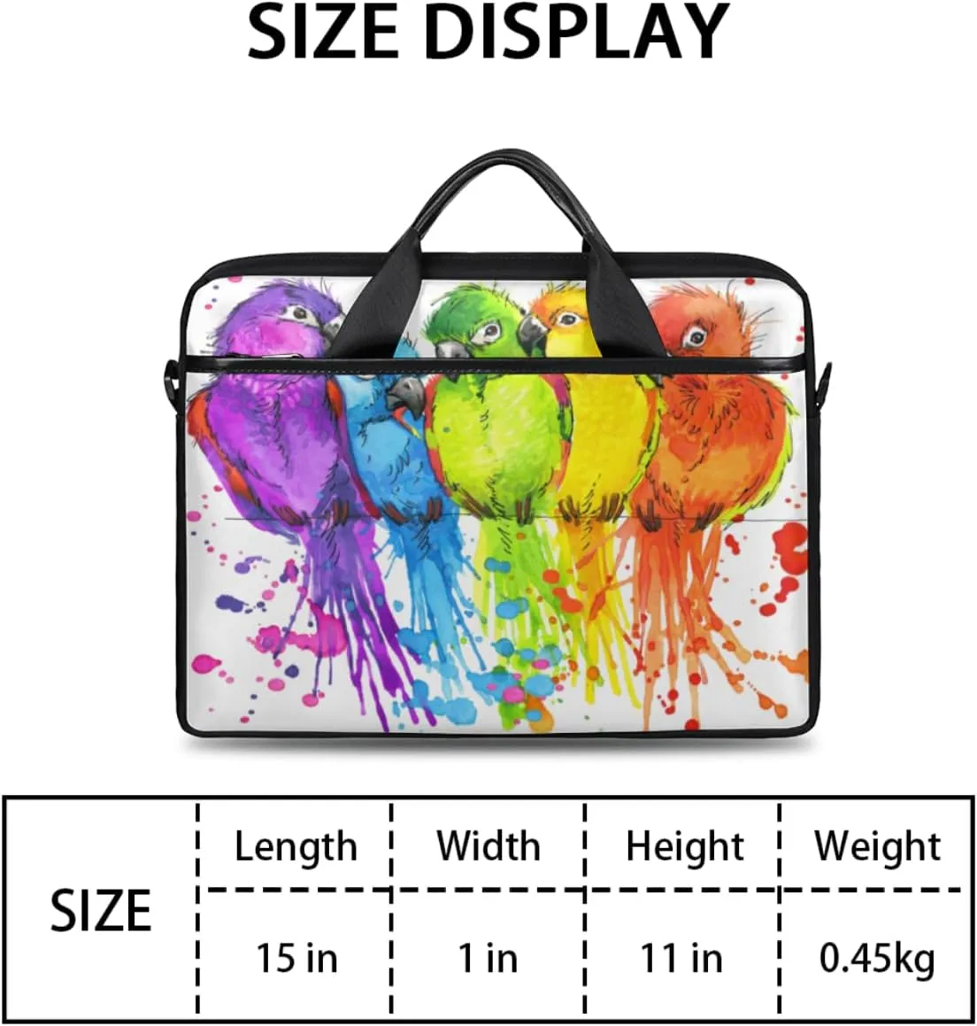 Laptop Bag Case Shoulder Messenger Carrying Bag 13 14 15 Inch Waterproof Computer Sleeve Cover