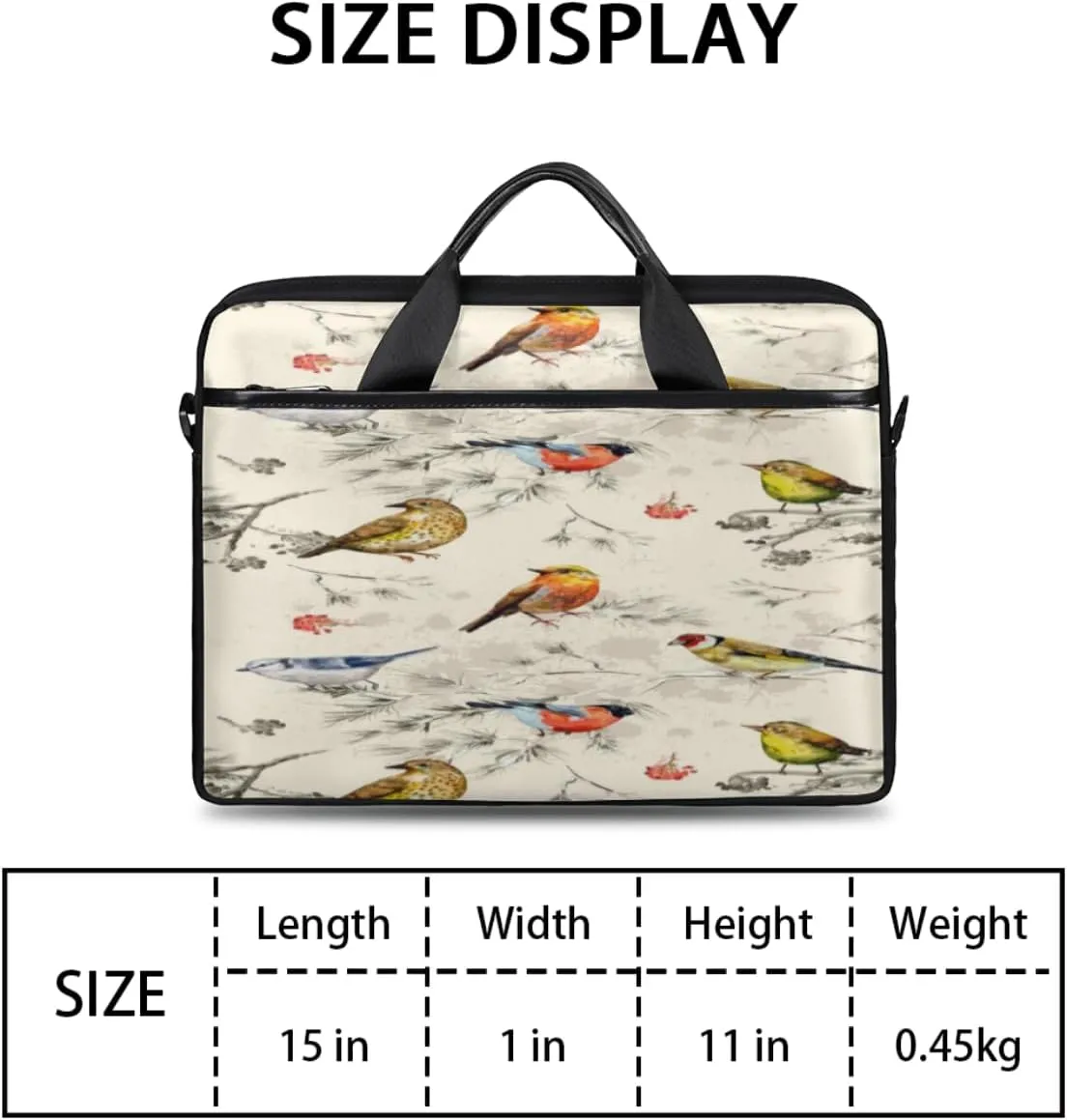 Laptop Bag Case Shoulder Messenger Carrying Bag 13 14 15 Inch Waterproof Computer Sleeve Cover