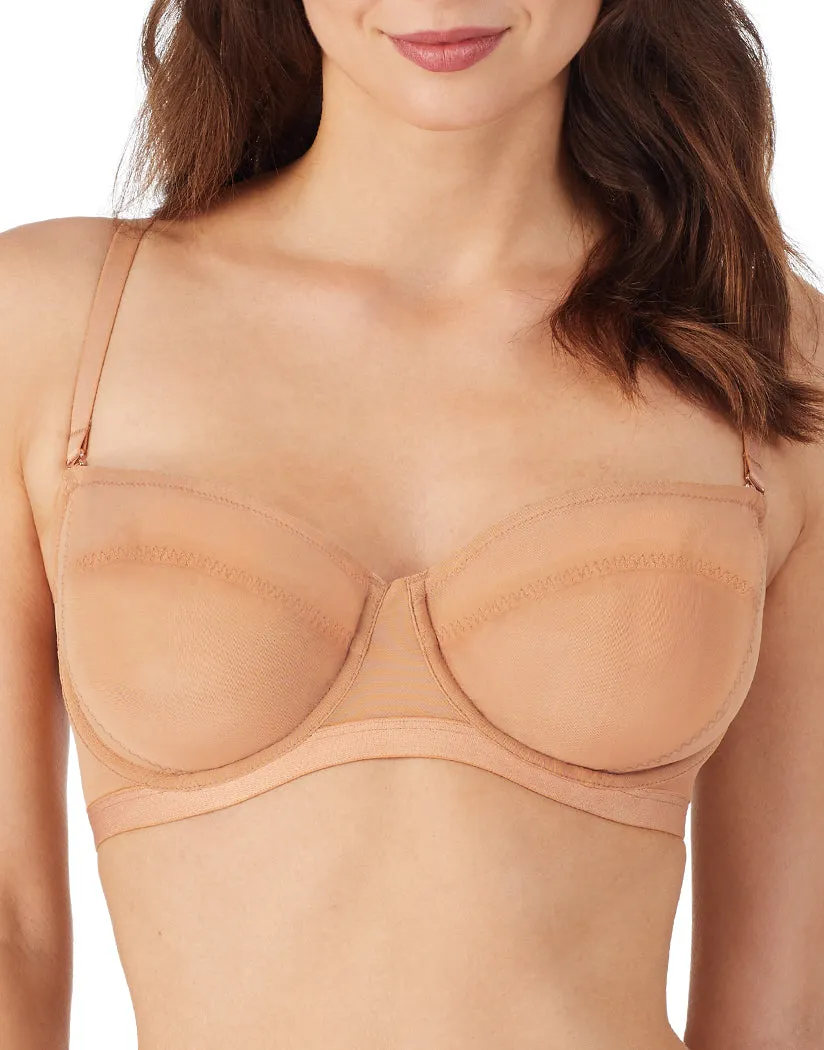 Le Mystere Modern Mesh Strapless Bandeau Bra 7284