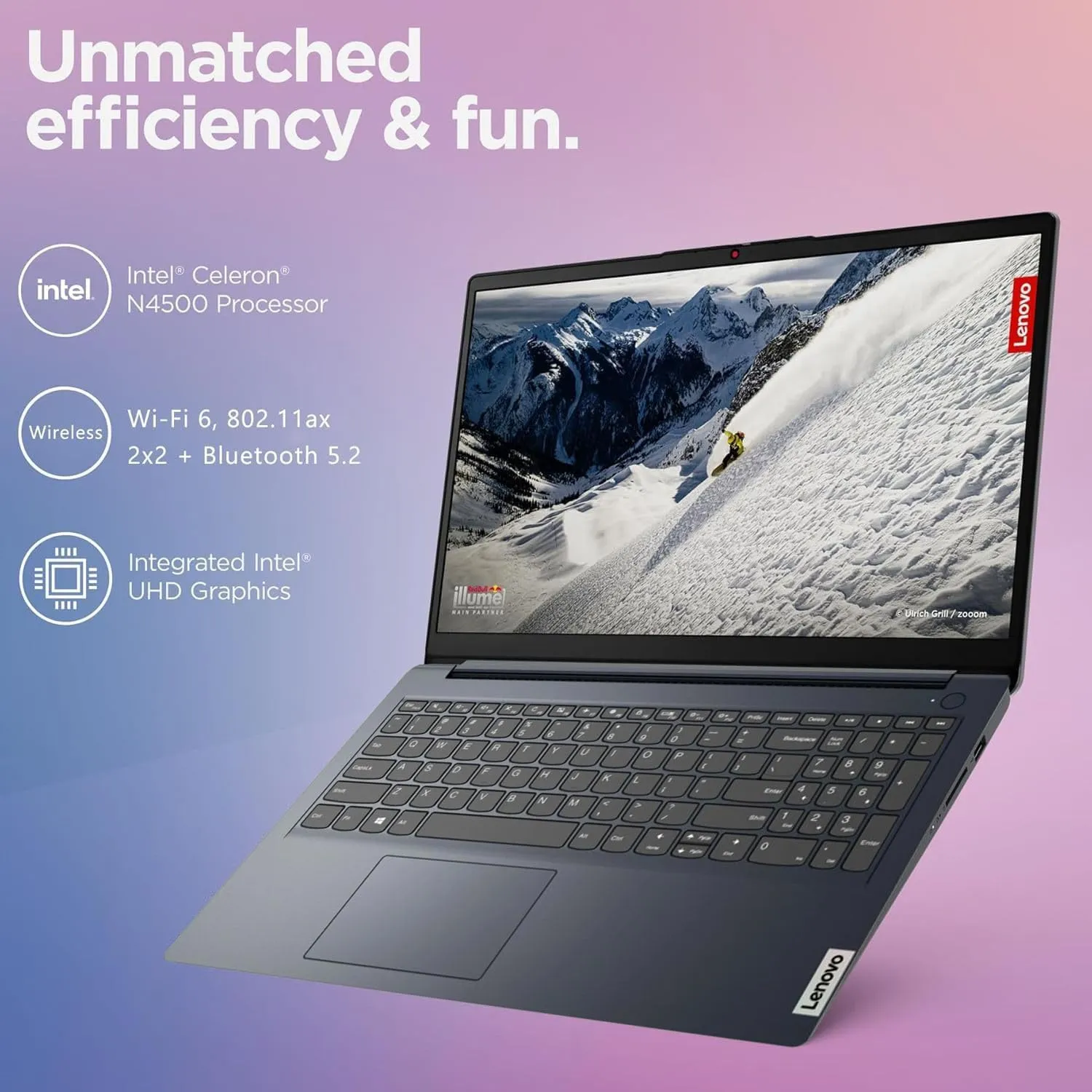 Lenovo 15.6" IdeaPad Laptop | 36GB RAM | Dual Storage: 2TB SSD   128GB eMMC | 1-Year Microsoft Office 365 | Wi-Fi 6 | USB-C | Intel Dual-Core CPU | HD Display | Windows 11 | w/WOWPC Recovery USB