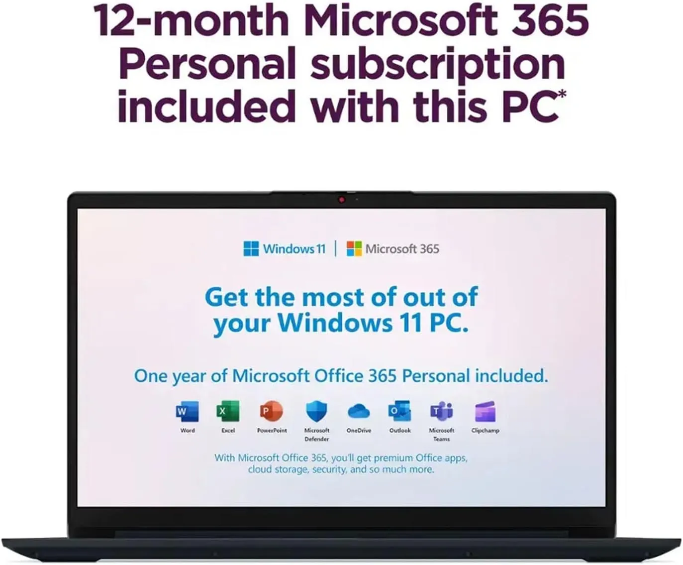Lenovo 15.6" IdeaPad Laptop | 36GB RAM | Dual Storage: 2TB SSD   128GB eMMC | 1-Year Microsoft Office 365 | Wi-Fi 6 | USB-C | Intel Dual-Core CPU | HD Display | Windows 11 | w/WOWPC Recovery USB