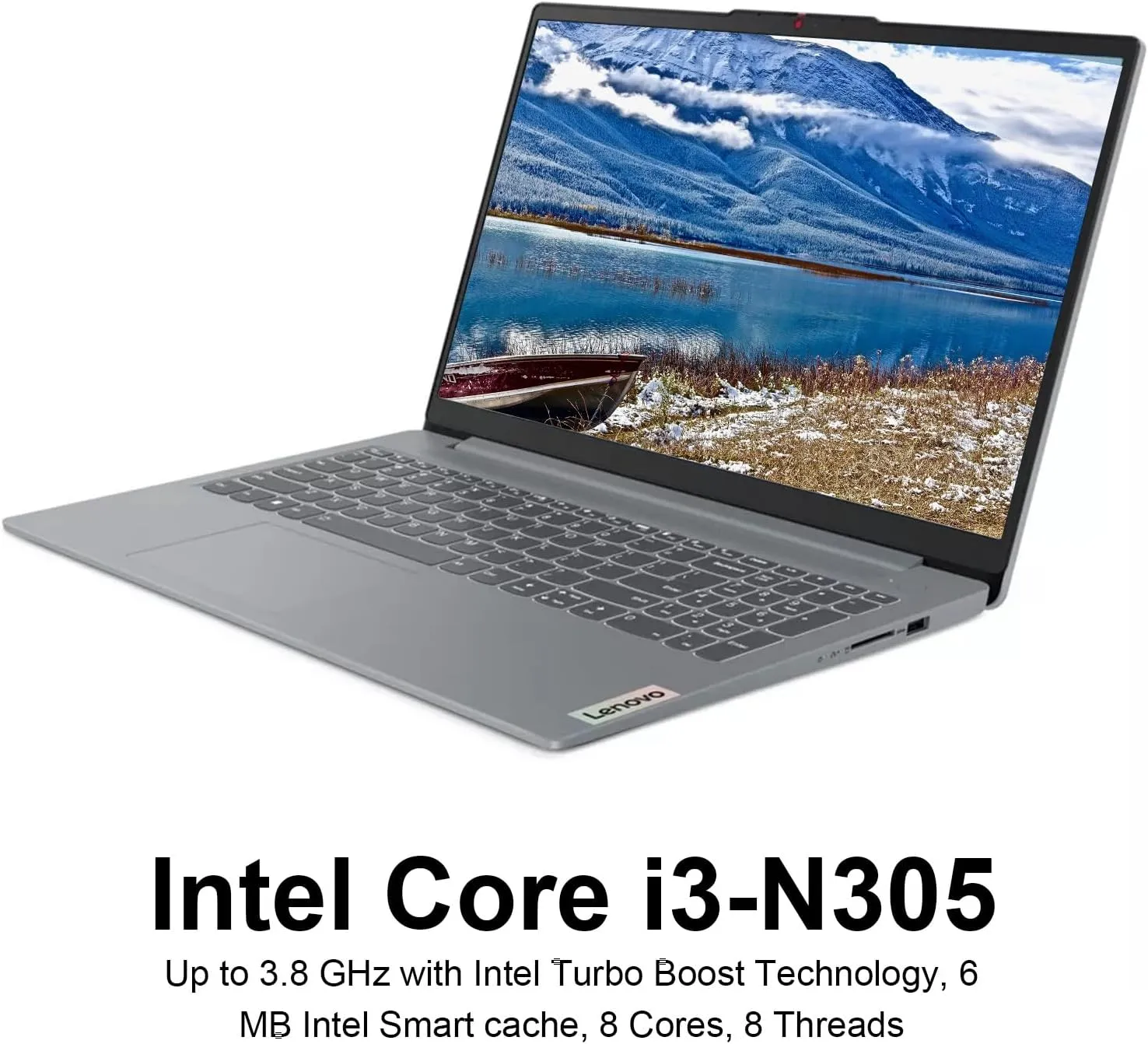 Lenovo IdeaPad Slim 3i Laptop, 15.6" FHD Student Laptops, Intel Core i3-N305, 8GB LPDDR5 RAM, 256GB SSD, Intel UHD Graphics, Webcam, Wi-Fi 6, Bluetooth 5, Windows 11 S, Arctic Grey
