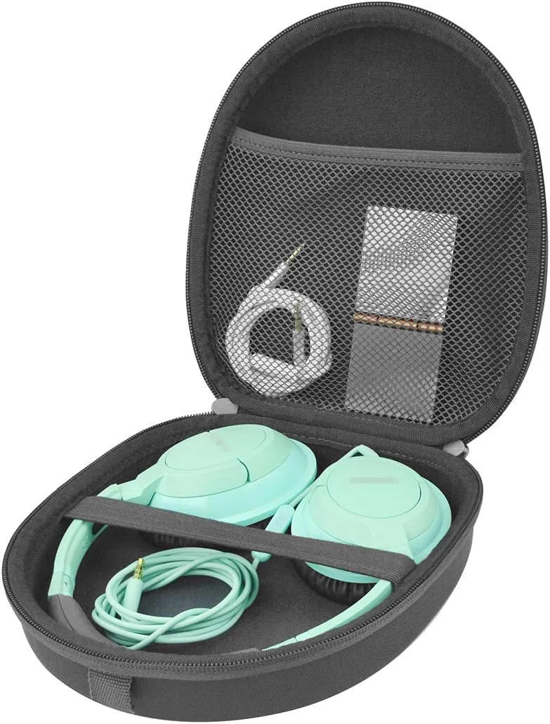 Linkidea Headphone Carrying Case Compatible with Bose QCUltra, QC45, QC35 II, 700, SoundTrue Headphones Around-Ear Style, SoundLink Around-Ear II Headset Hard Travel Bag (Grey)