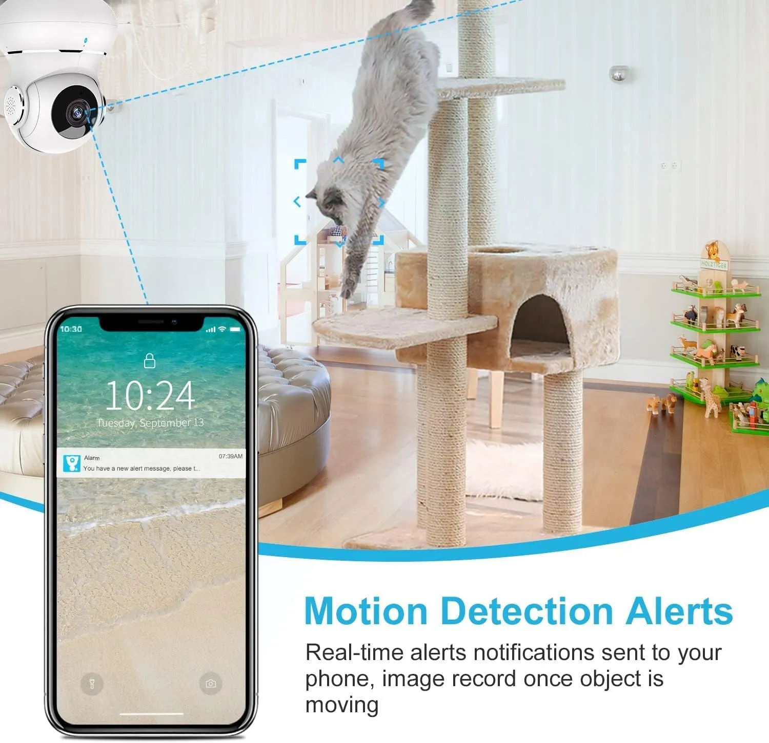 litokam Indoor Security Camera 4 Pack, 360 WiFi Cameras for Home Security, 2K Baby Monitor with Night Vision, Pet Nanny Cam with Motion Detection, 2-Way Audio