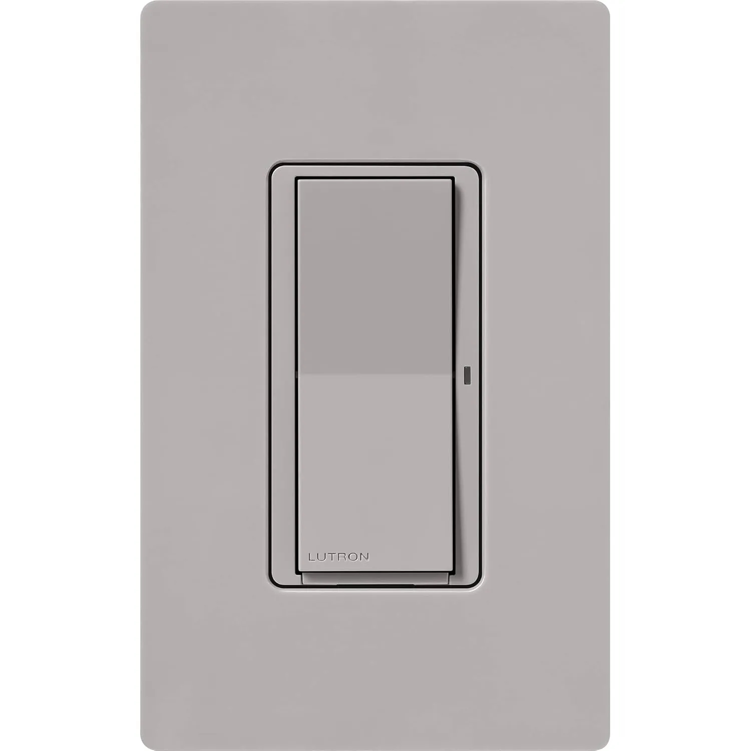 Lutron Claro Smart Switch for Caseta Smart Lighting (Lutron Smart Hub Required), for LED Lights and Fans, 5 Amp, Single-Pole/3-Way, Neutral Required, DVRF-5NS-GR, Gray