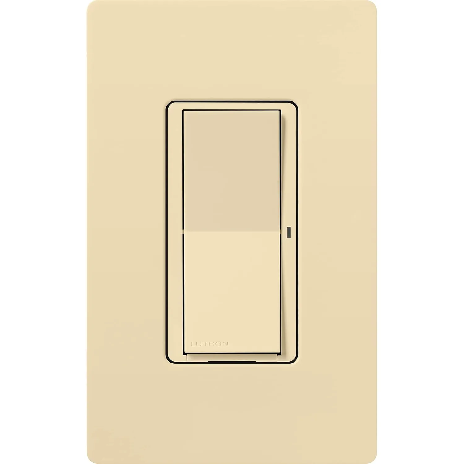 Lutron Claro Smart Switch for Caseta Smart Lighting (Lutron Smart Hub Required), for LED Lights and Fans, 5 Amp, Single-Pole/3-Way, Neutral Required, DVRF-5NS-IV, Ivory