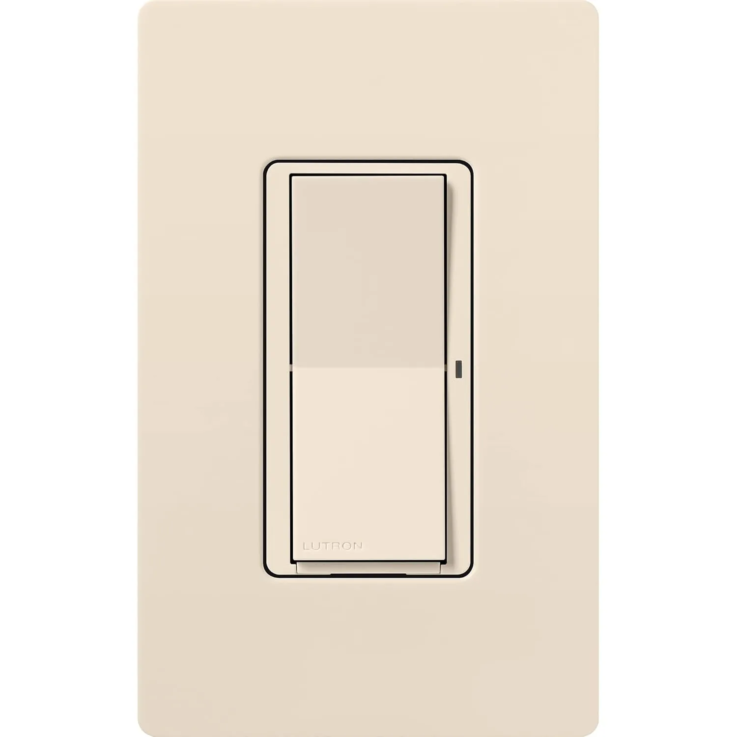 Lutron Claro Smart Switch for Caseta Smart Lighting (Lutron Smart Hub Required), for LED Lights and Fans, 5 Amp, Single-Pole/3-Way, Neutral Required, DVRF-5NS-LA, Light Almond