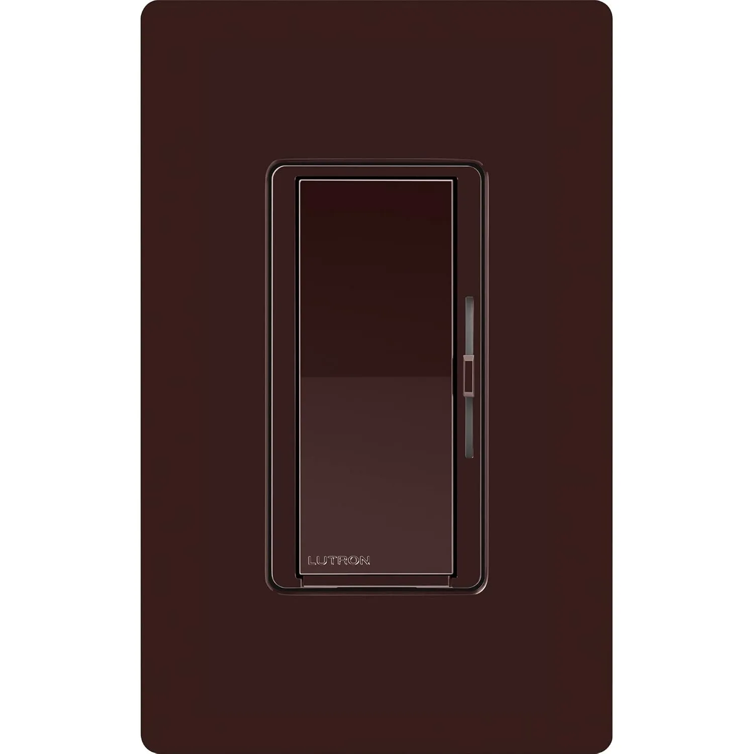 Lutron Diva Smart Dimmer Switch for Caseta Smart Lighting (Lutron Smart Hub Required), for LED Lights, 150 Watt, Single-Pole/3Way, No Neutral Required, DVRF-6L-BR, Brown