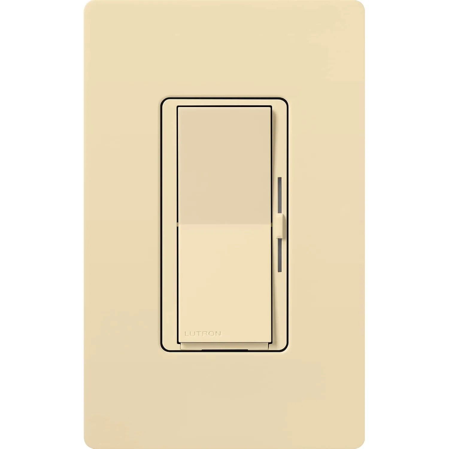 Lutron Diva Smart Dimmer Switch for Caseta Smart Lighting (Lutron Smart Hub Required), for LED Lights, 150 Watt, Single-Pole/3Way, No Neutral Required, DVRF-6L-IV, Ivory