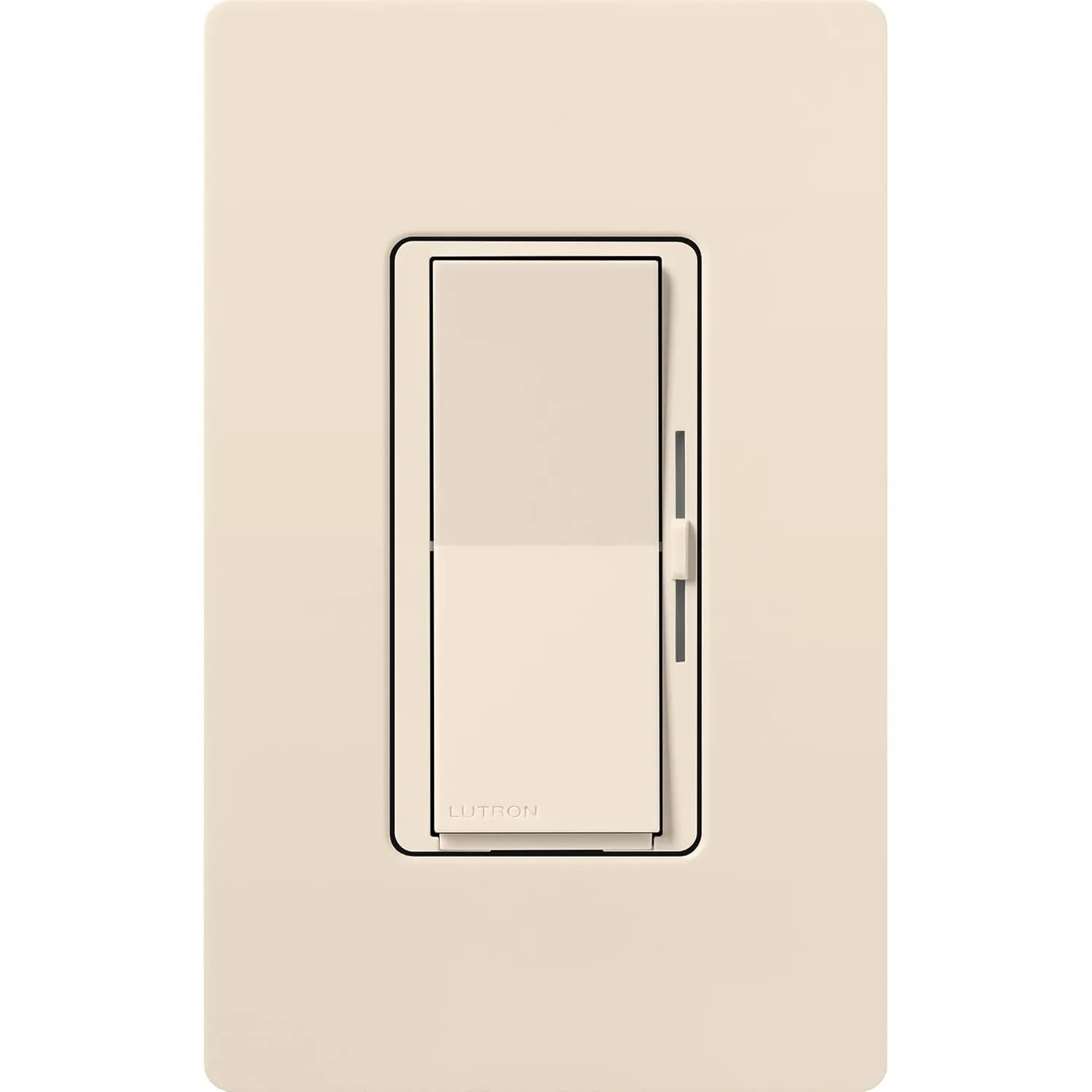 Lutron Diva Smart Dimmer Switch for Caseta Smart Lighting (Lutron Smart Hub Required), for LED Lights, 150 Watt, Single-Pole/3Way, No Neutral Required, DVRF-6L-LA, Light Almond